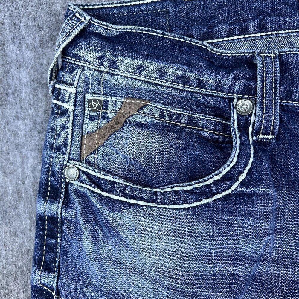 Ariat Men's Jeans M5 Slim Straight Medium Wash Blue Denim 100% Cotton Size 36x36 - Picture 9 of 15
